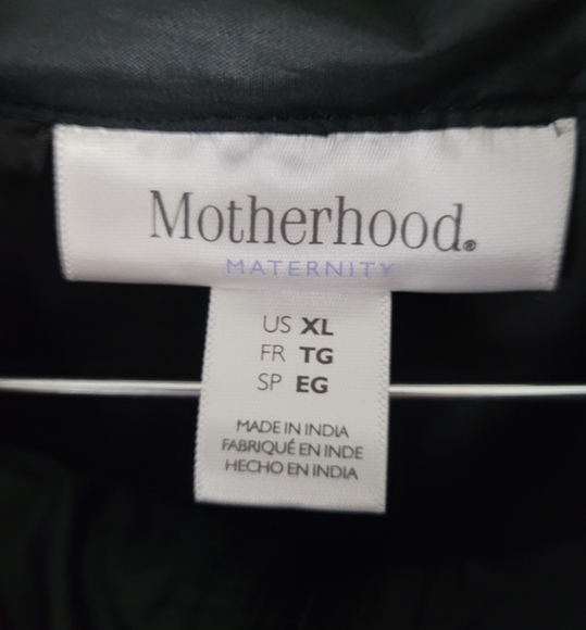 MOTHERHOOD MATERNITY | nylon lightweight long cinch waist zip hooded jacket - Picture 4 of 4